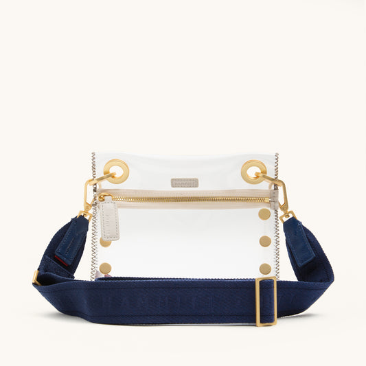 Webbing Crossbody Strap-Riviera Navy-BG-On-Bag-View