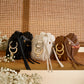 Doxie | Mahogany Pebble/Brushed Gold Red Zip | Med