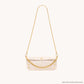 Invitation Clutch | Calla Lily White/Brushed Gold