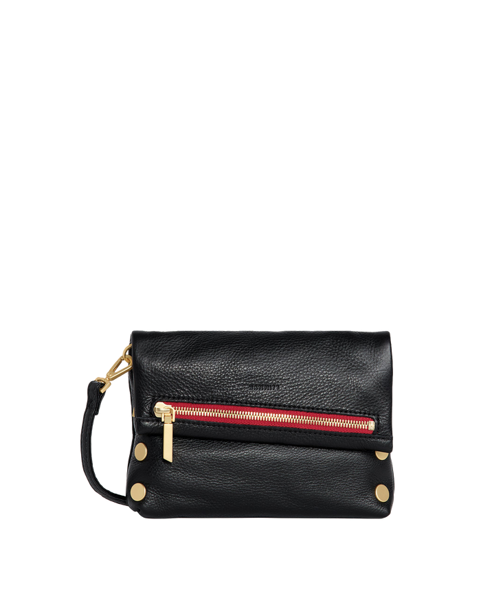 VIP | Black/Brushed Gold Red Zip | Sml