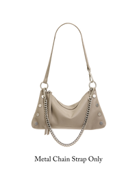 Metal Chain Shoulder Strap | Brushed Silver
