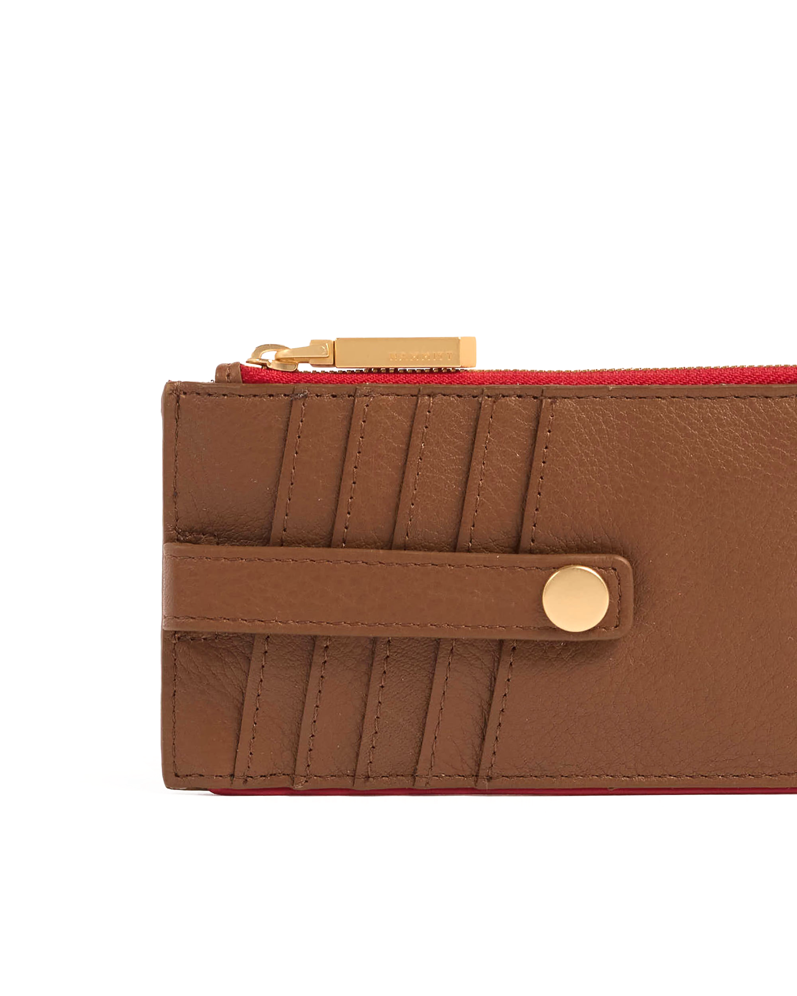 210-West-Mahogany-Pebble-BG-Red-Zip-Front-Detail-View