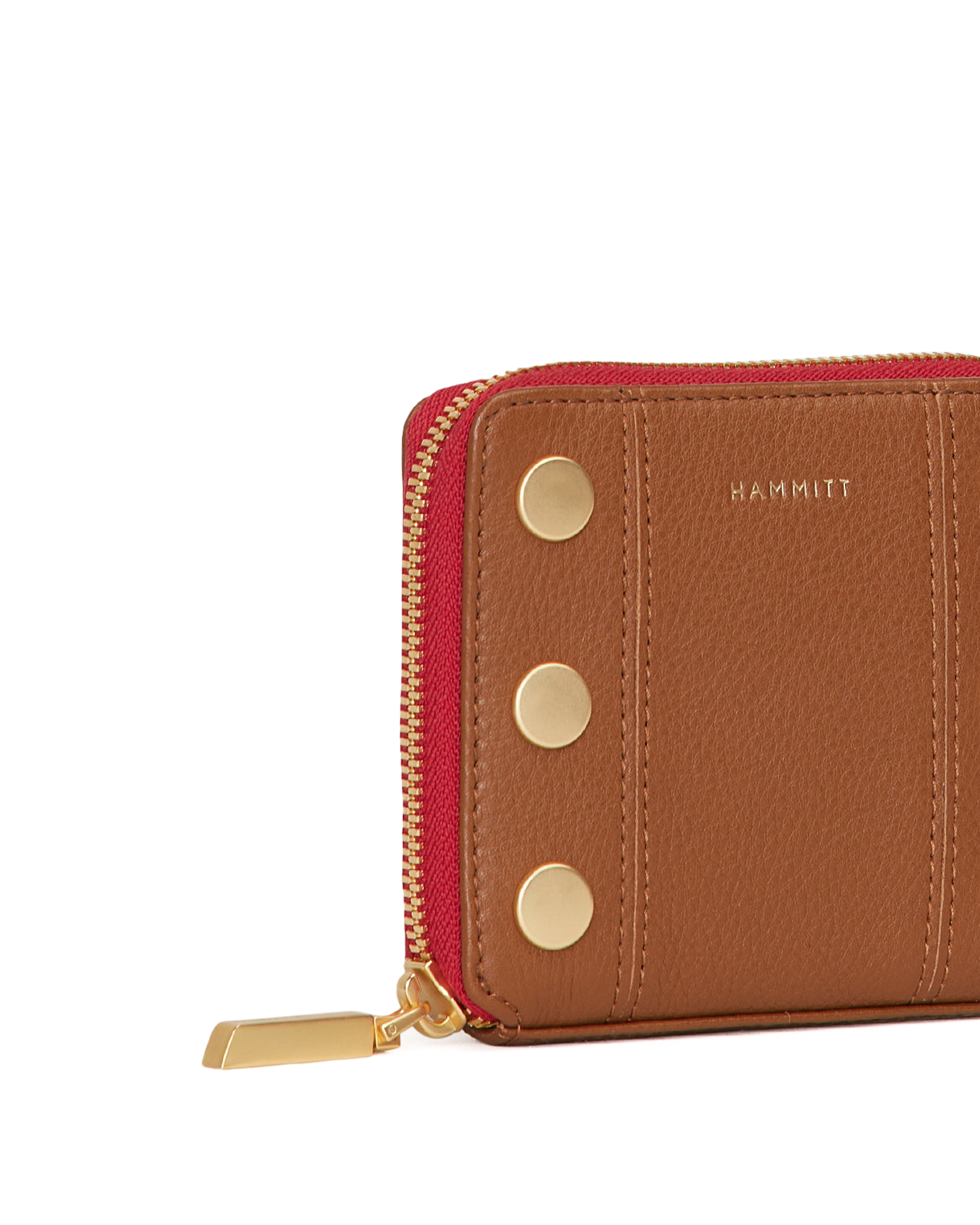 5 North | Mahogany Pebble/Brushed Gold Red Zip