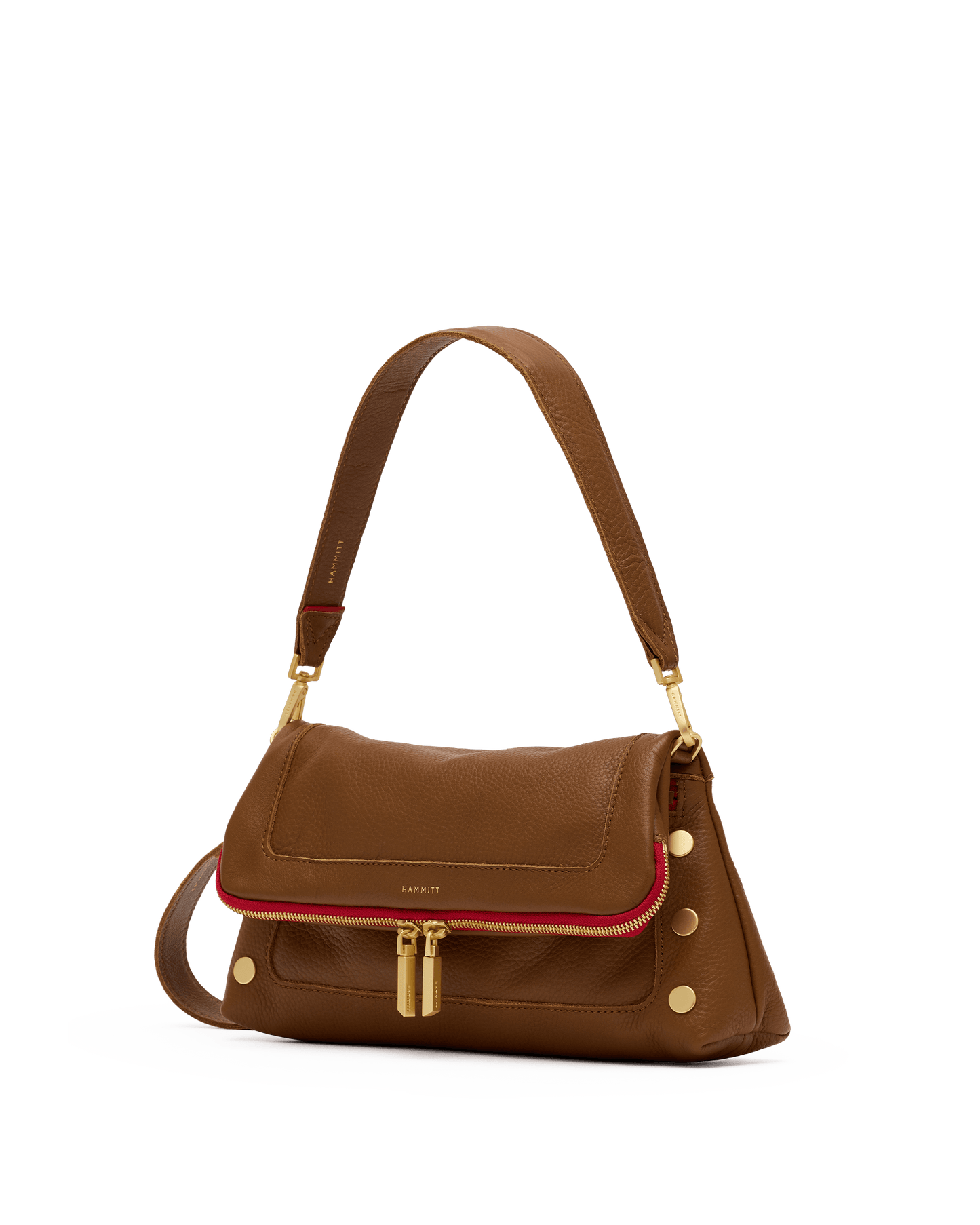 Beverly-Med-Mahogany-Pebble-BG-Red-Zip-Front-View-2