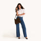 Model height is 5'9.5''