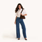 Model height is 5'9.5''