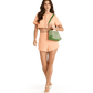 Model height is 5'9.5''