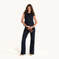 Model height is 5'9.5''
