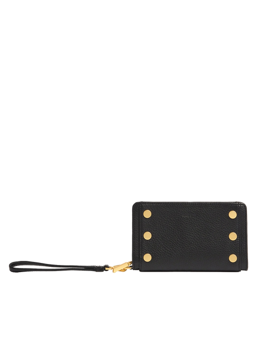 Bryant Wallet | Black/Brushed Gold Red Zip | SML