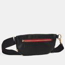 Charles Large Crossbody, Black/Brushed Gold