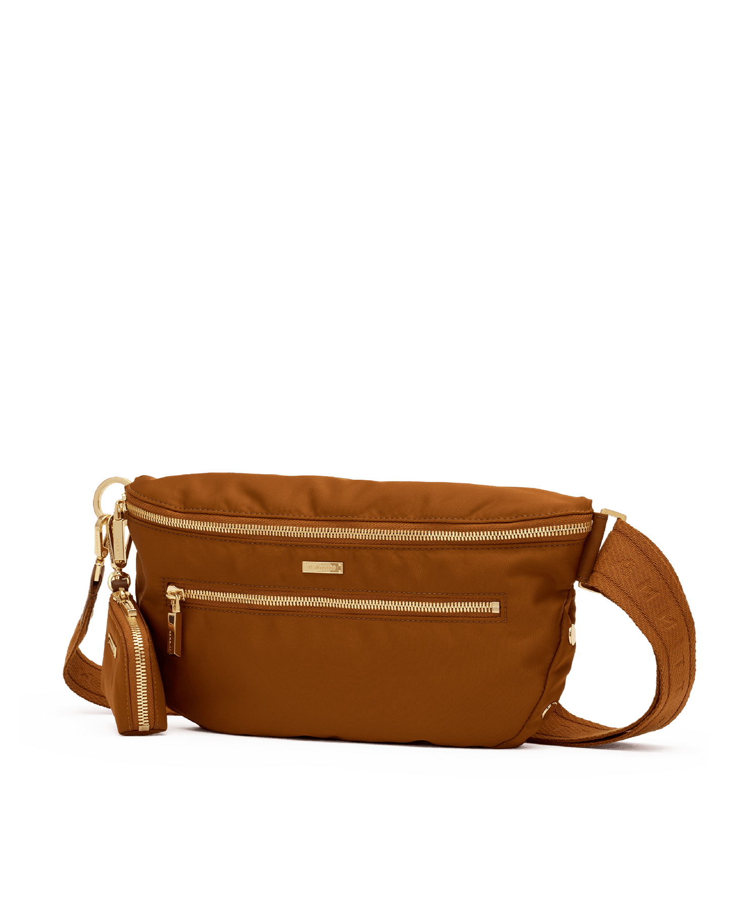Charles-Crossbody-Lrg-Amber-Nylon-G-Front-View-2