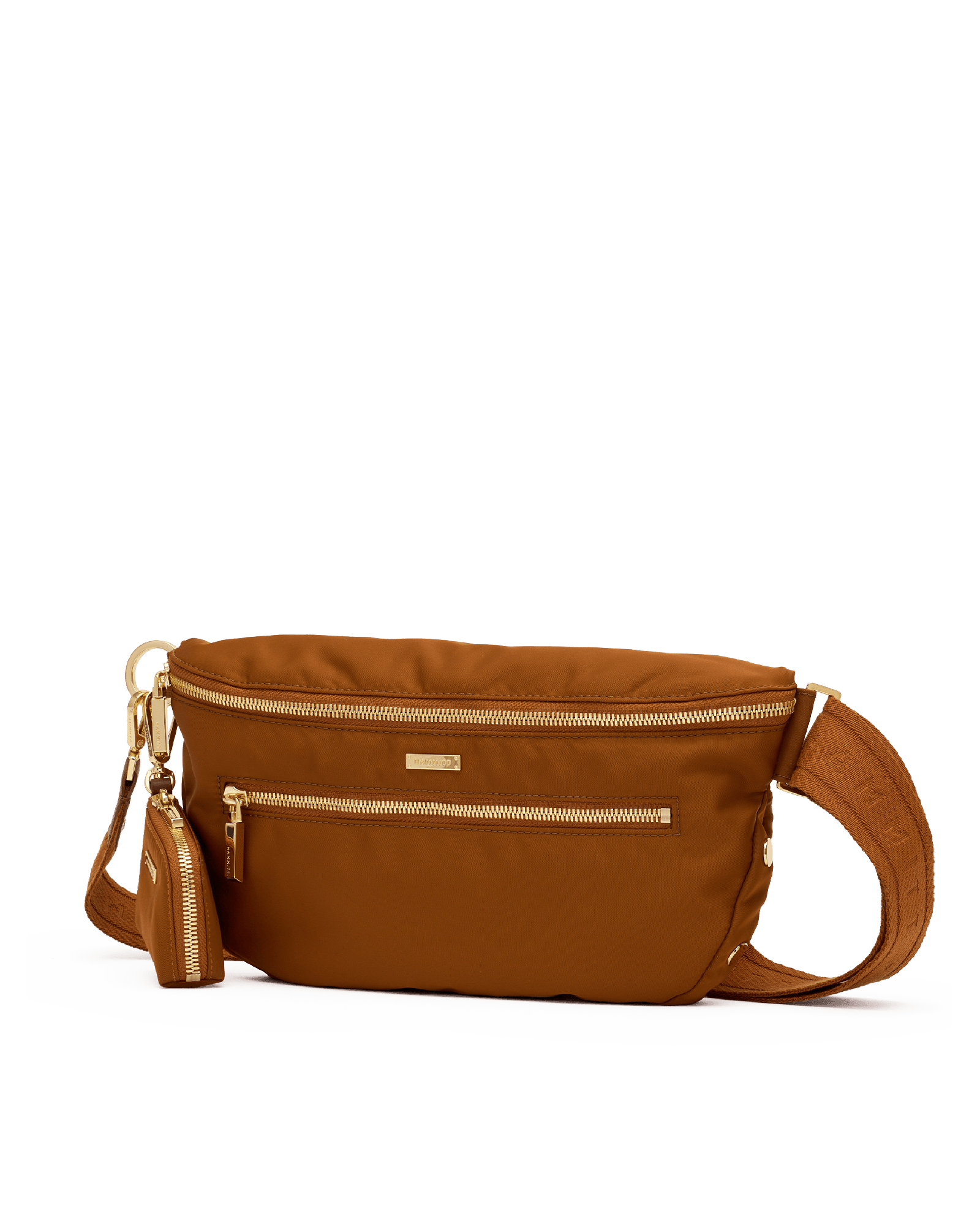 Charles-Crossbody-Lrg-Amber-Nylon-G-Front-View-2