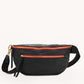 Charles-Crossbody-Lrg-Black-BG-Red-Zip-Front-View