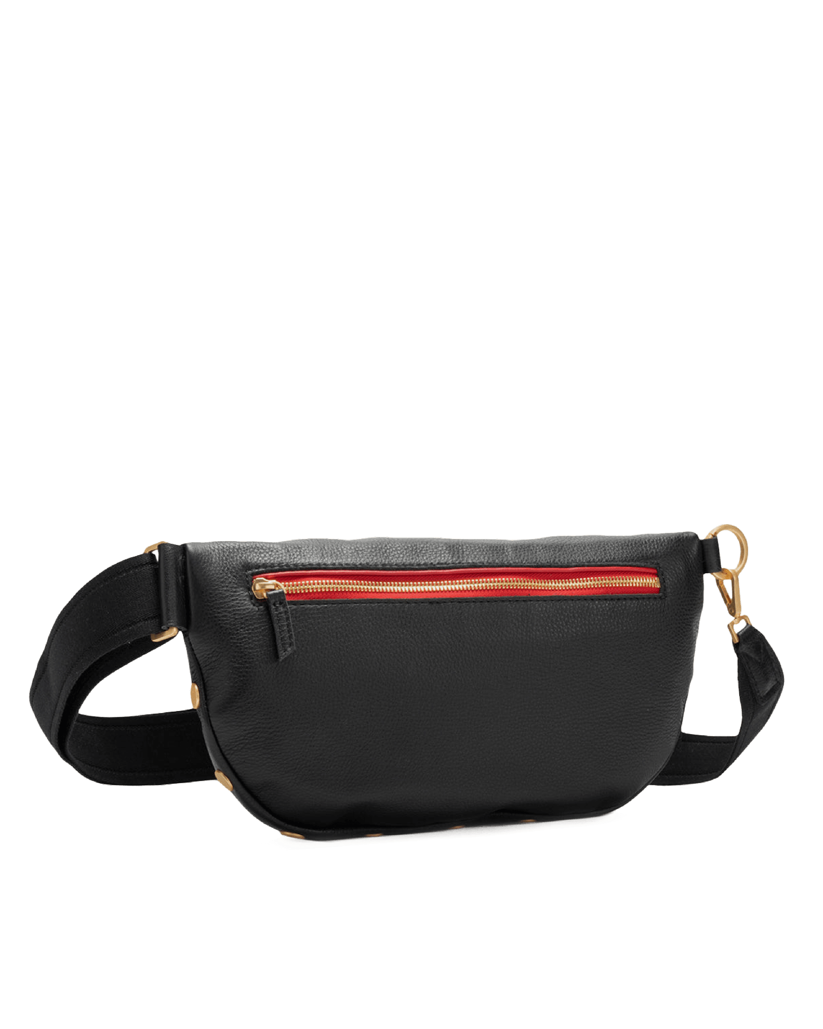 Charles-Crossbody-Lrg-Black-BG-Red-Zip-Detail-View