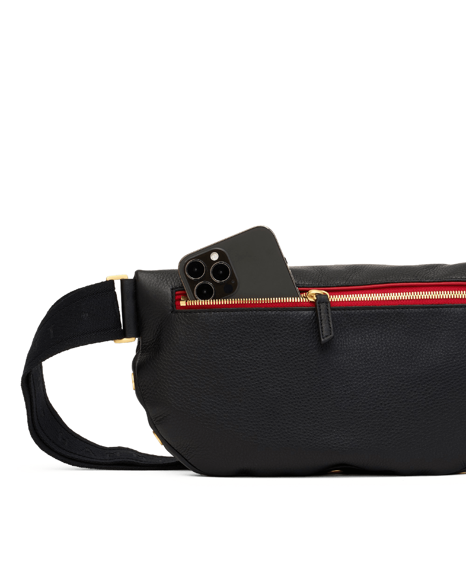 Charles-Crossbody-Lrg-Black-BG-Red-Zip-Back-View-Detail