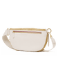 Charles Crossbody | Calla Lily White Raffia/Brushed Gold Hammered | Lrg