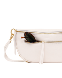 Charles-Crossbody-Lrg-Calla-Lily-White-BG-Front-View-Detail