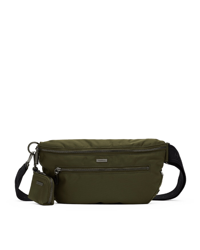 Charles Crossbody | Jade Nylon/Gunmetal | Lrg