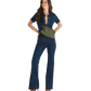 Model height is 5'9.5''