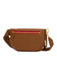 Charles Crossbody | Mahogany Pebble/Brushed Gold Red Zip | Lrg