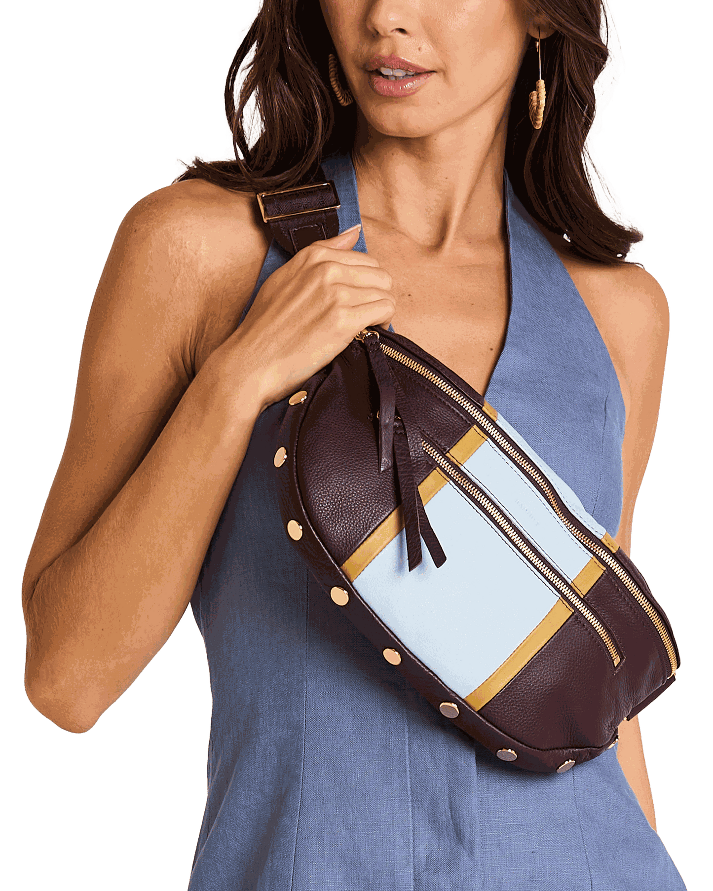 Charles-Crossbody-Lrg-Regatta-Stripe-G-Model-View-2