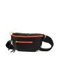 Charles Crossbody | Black/Brushed Gold Red Zip