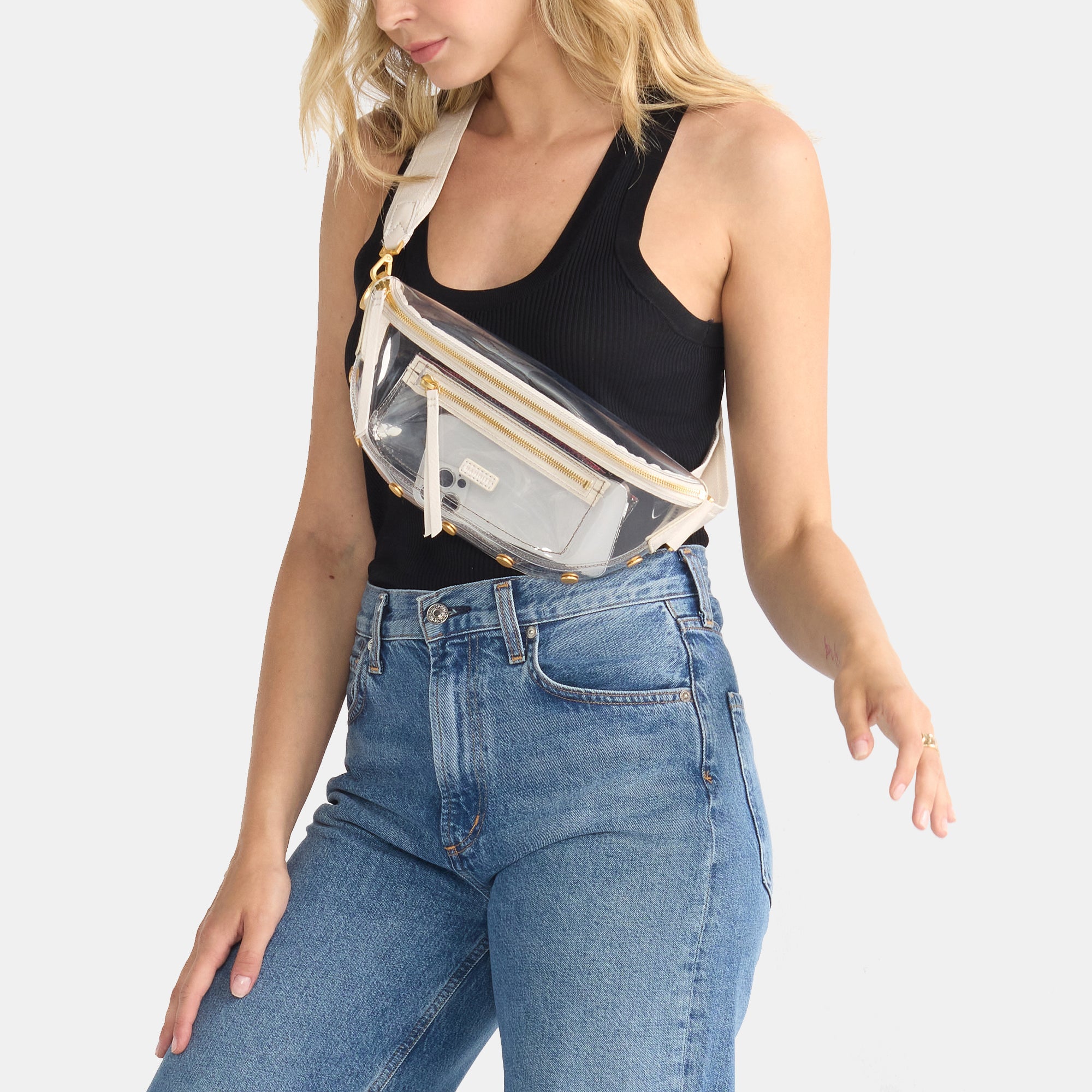 Charles Crossbody Clear Medium | Clear Crossbody Bag | HAMMITT