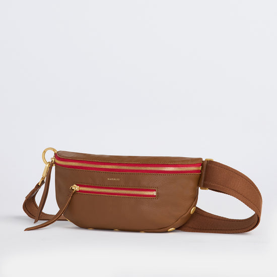 Charles Medium Crossbody, Mahogany/Brushed Gold main image 0