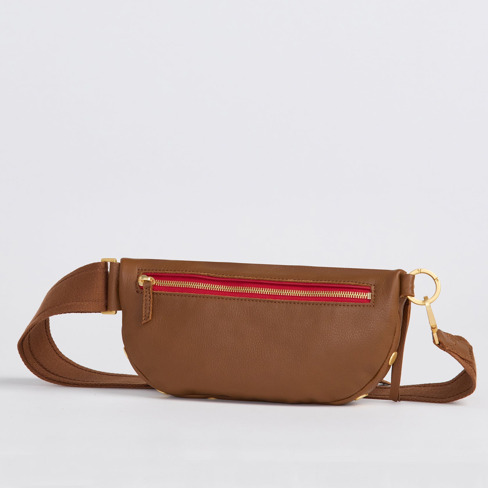 Charles Medium Crossbody, Mahogany/Brushed Gold main image 1