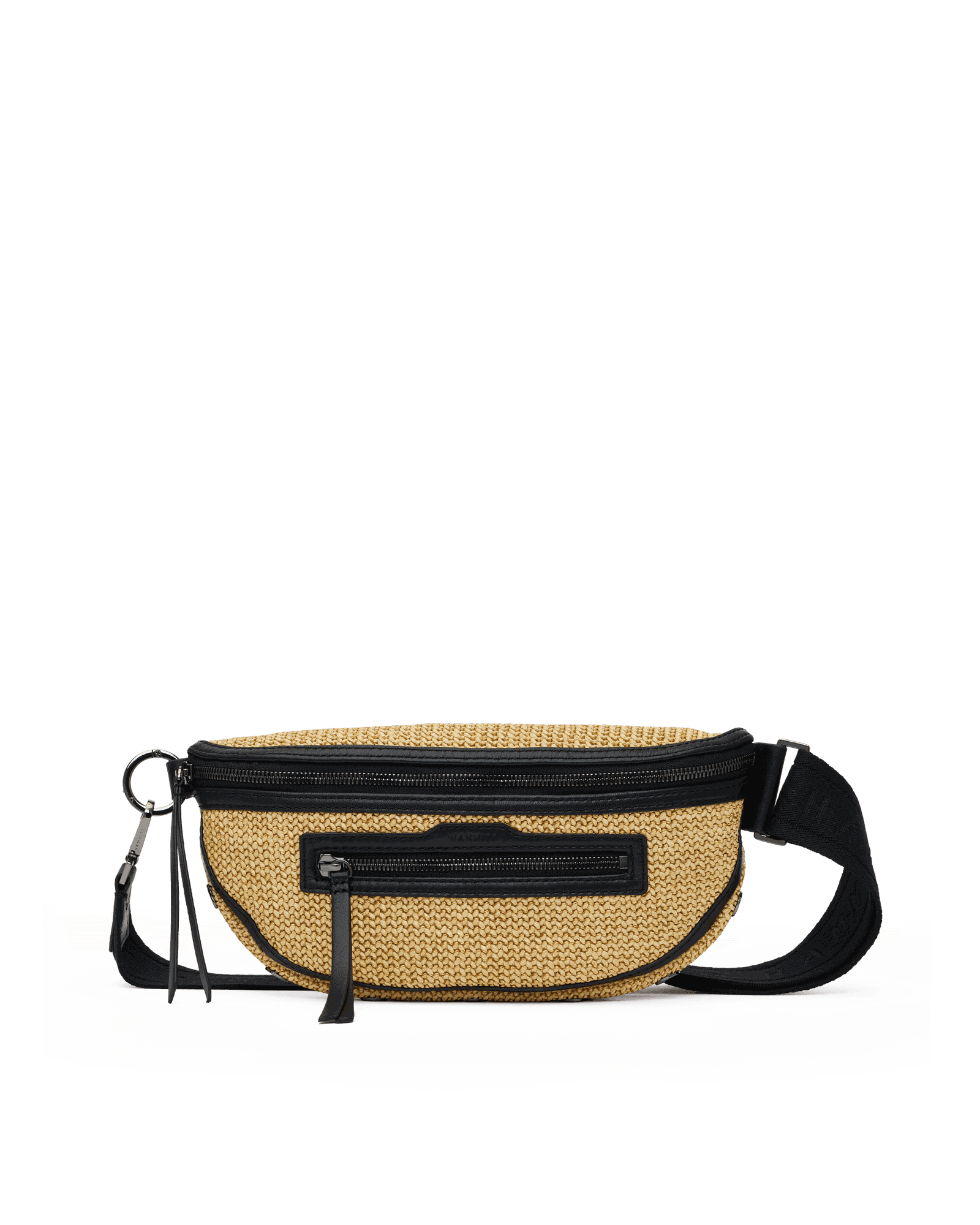 Charles-Crossbody-Med-Noir-Smooth-Raffia-GM-Front-View