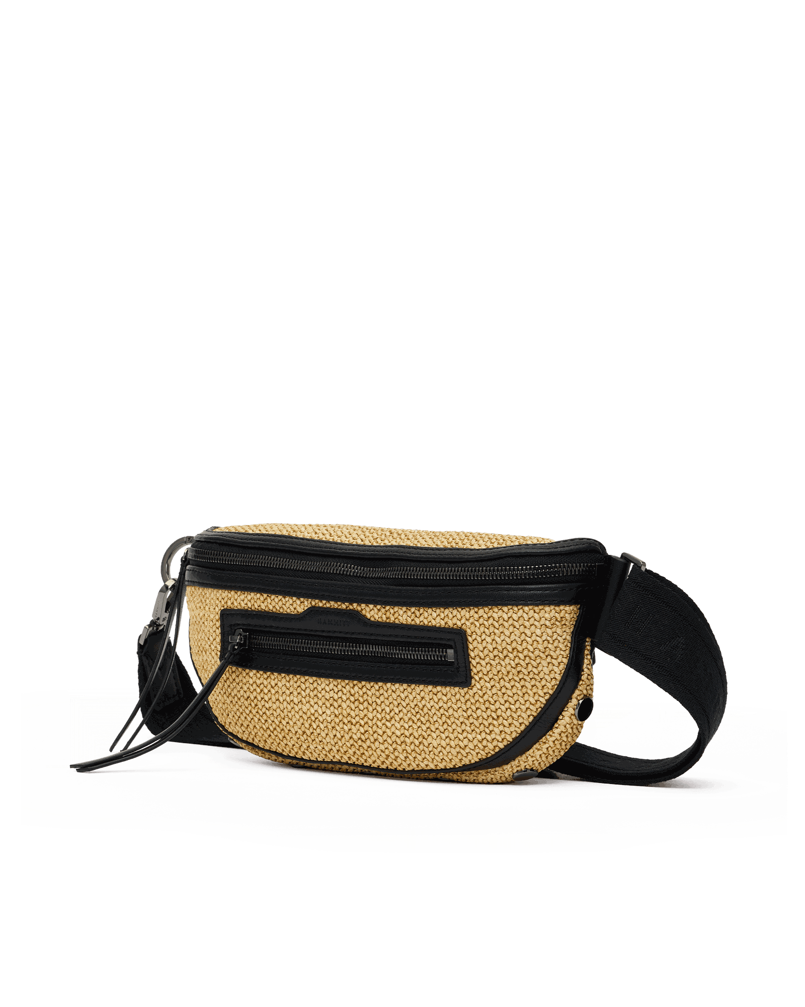 Charles-Crossbody-Med-Noir-Smooth-Raffia-GM-Front-View-2