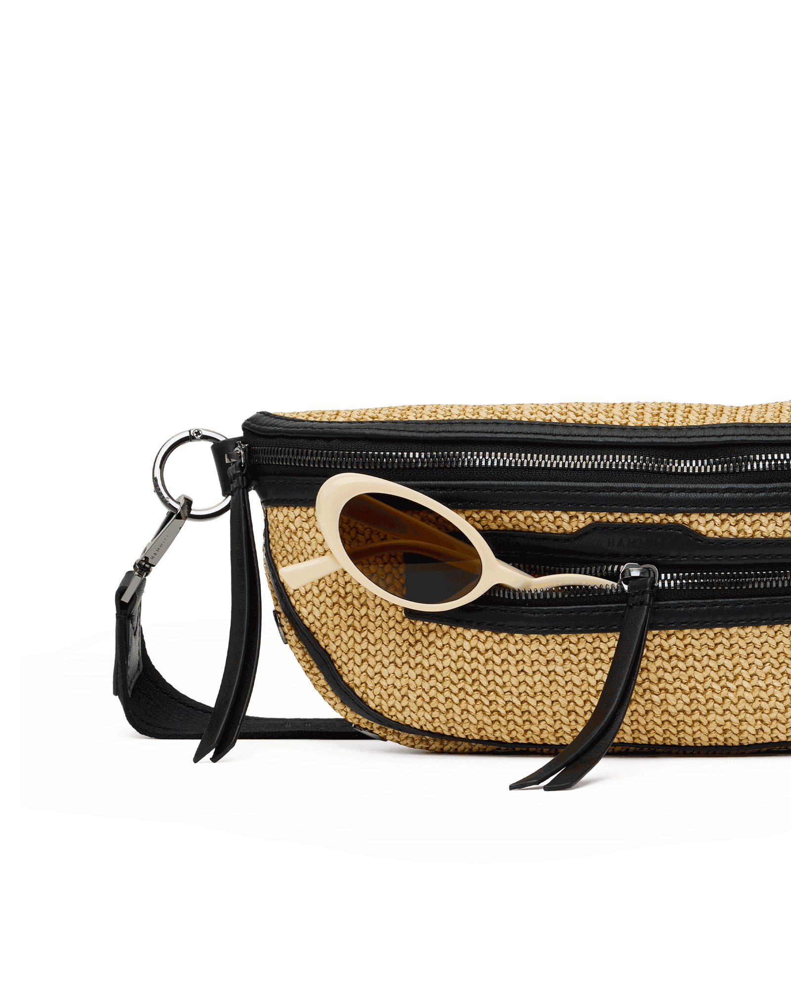 Charles-Crossbody-Med-Noir-Smooth-Raffia-GM-Front-View-Detail