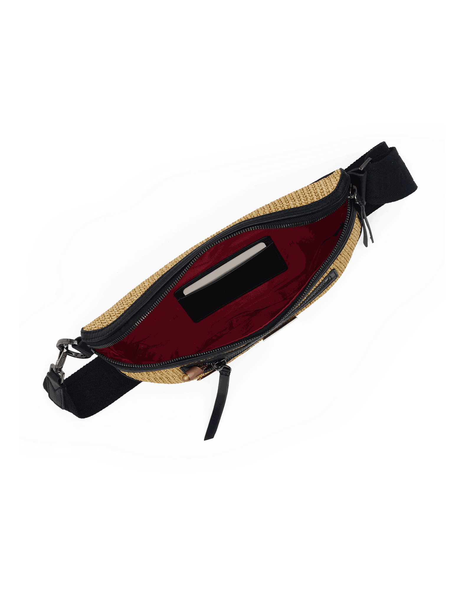 Charles-Crossbody-Med-Noir-Smooth-Raffia-GM-Inside-View
