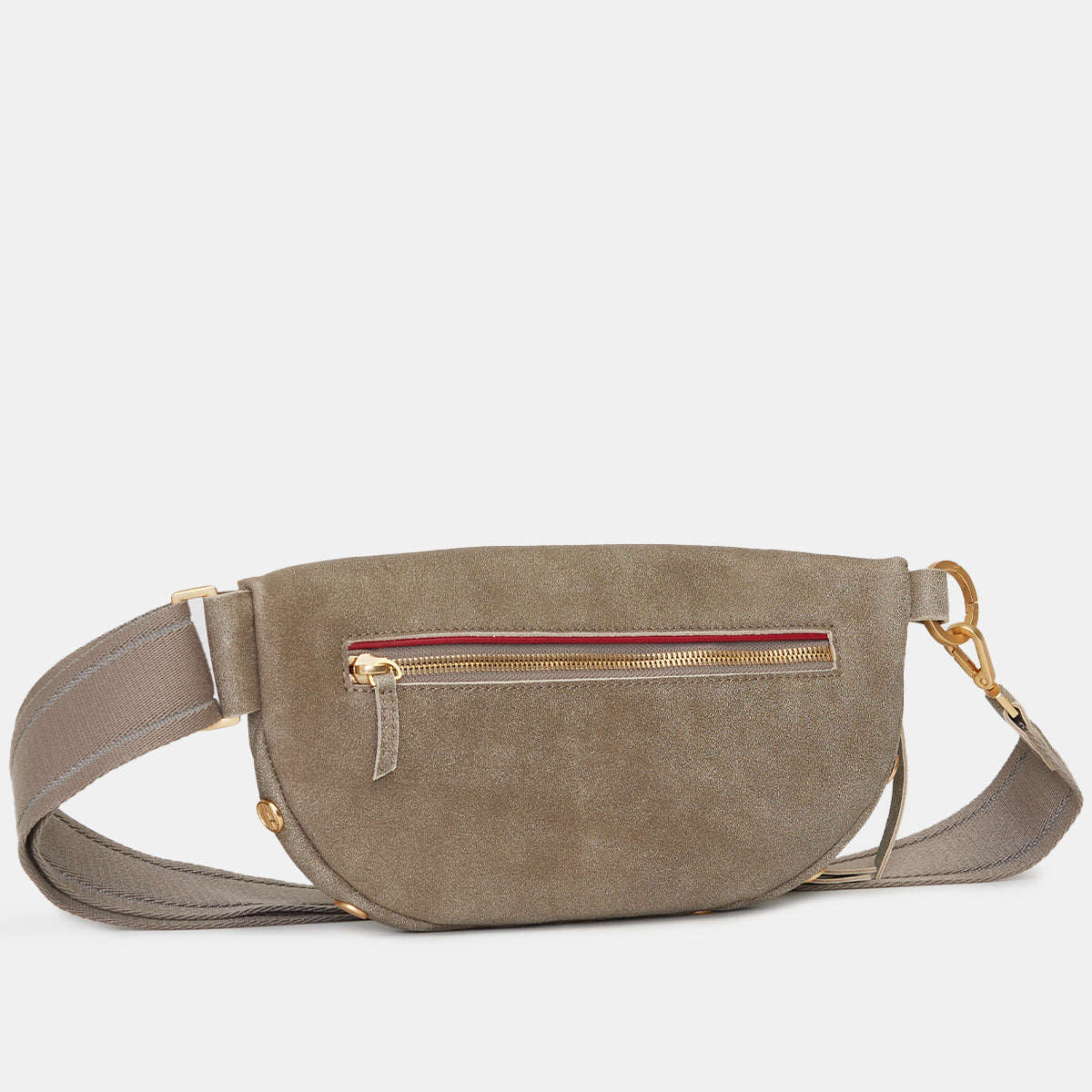 Charles Crossbody | Pewter/Brushed Gold