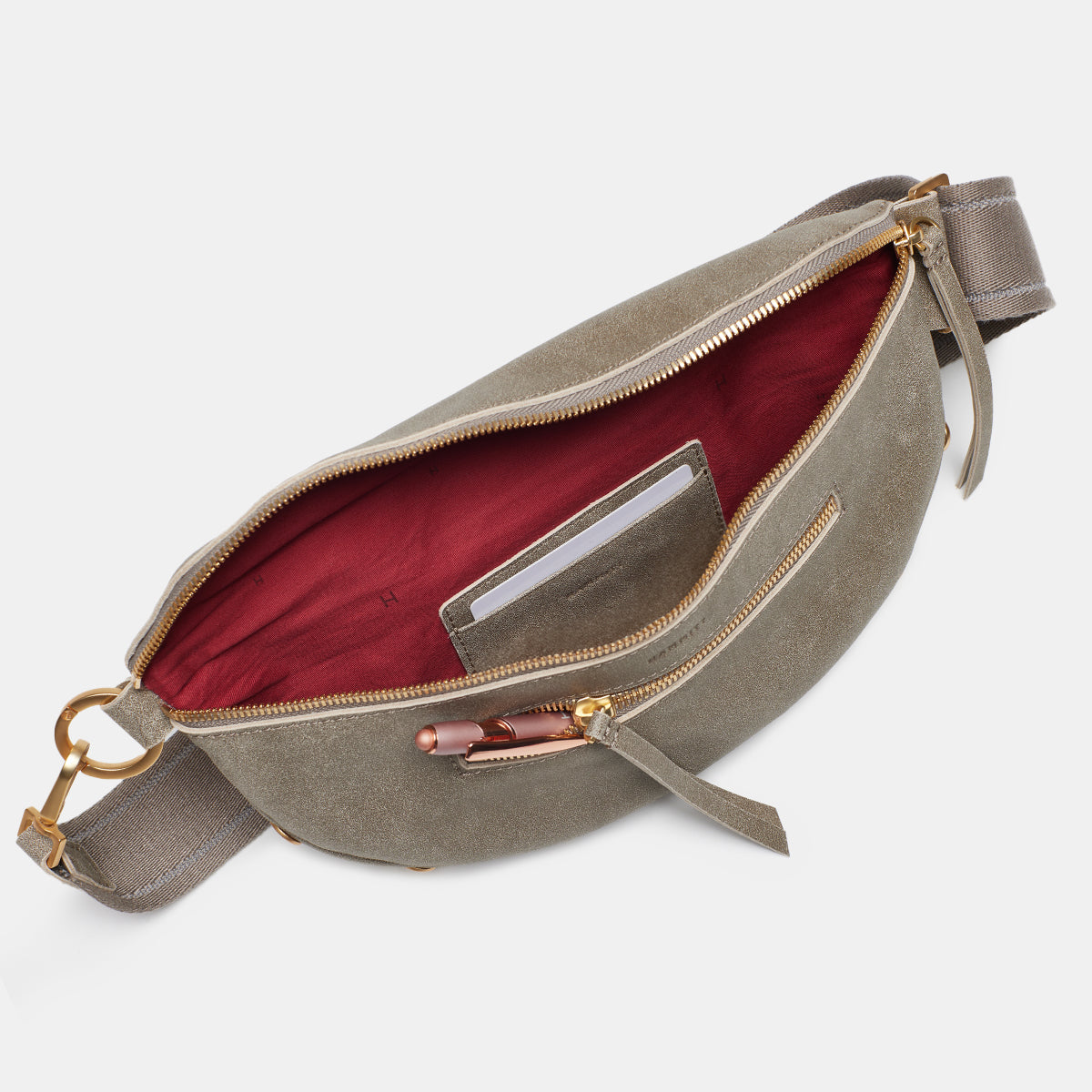 Charles Crossbody | Pewter/Brushed Gold