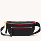 Charles Crossbody | Black/Brushed Gold Red Zip | Lrg