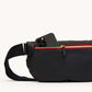 Charles Crossbody | Black/Brushed Gold Red Zip | Lrg