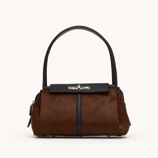 Charlotte | Calf Hair/Gunmetal | Med