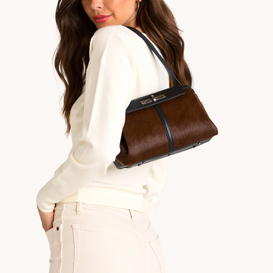 Charlotte | Calf Hair/Gunmetal | Med