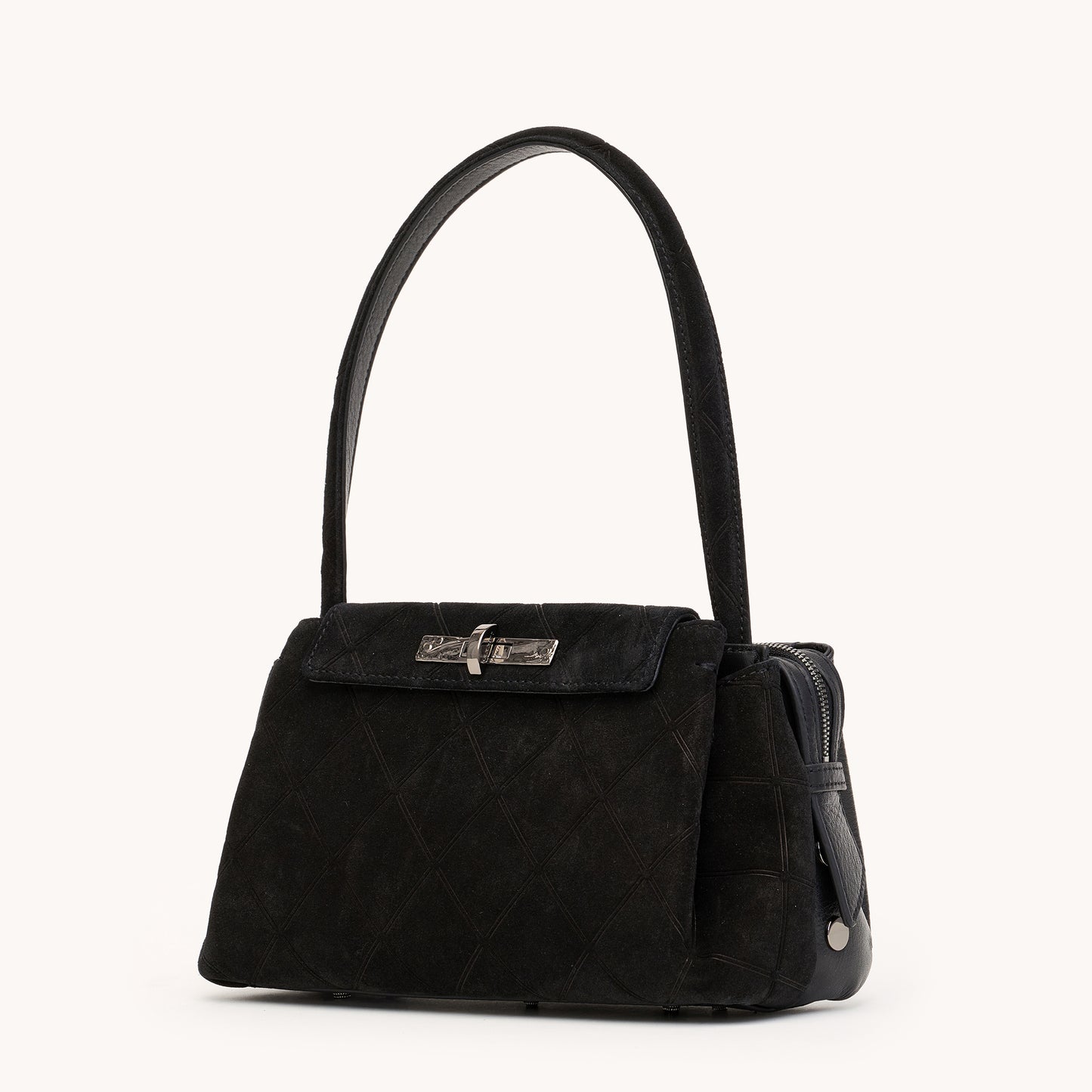 Charlotte | Noir Diamond Suede/Gunmetal | Med