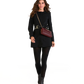 Model height is 5'9.5''