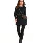 Model height is 5'9.5''