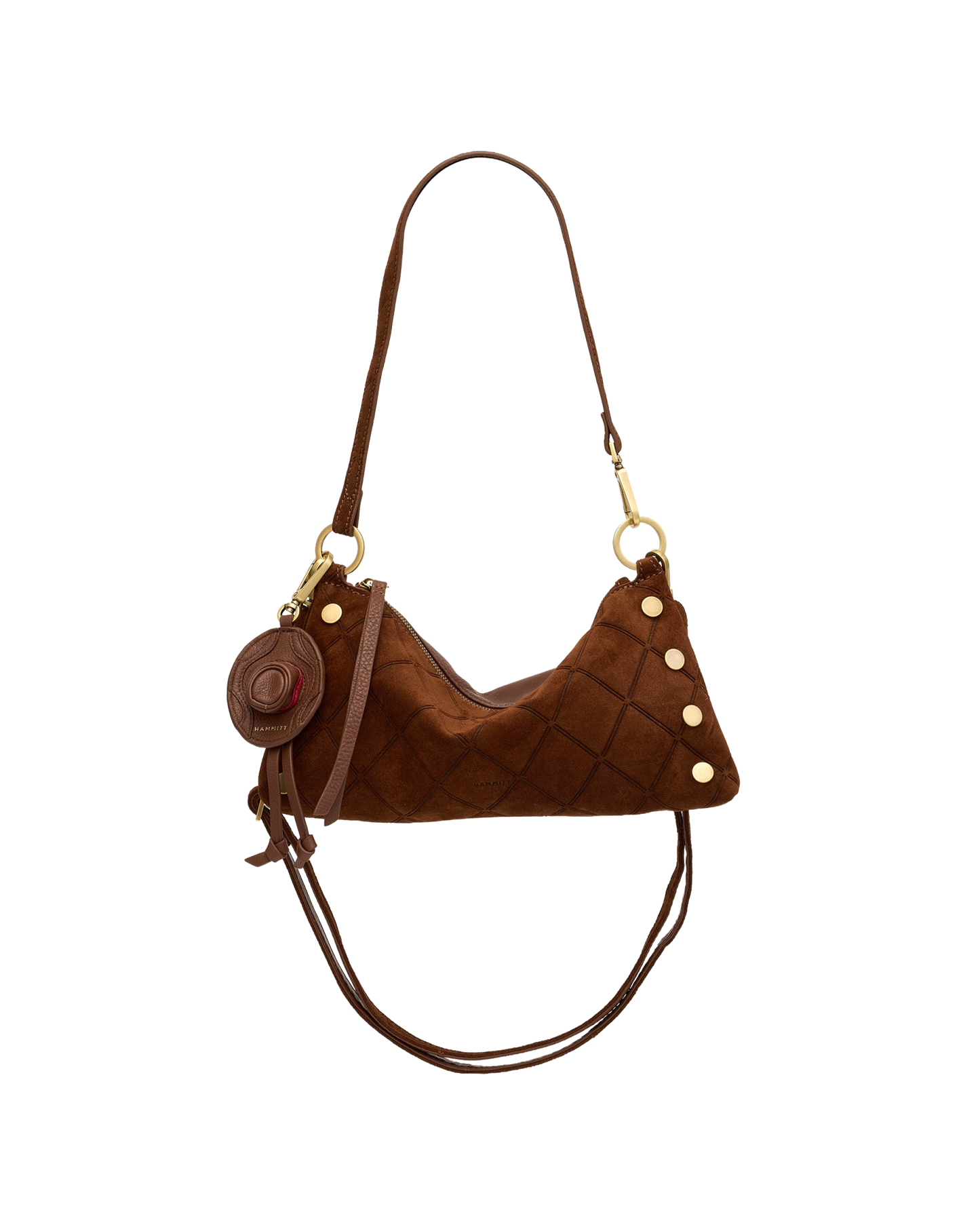 Cowboy Russ Charm | Chocolate Diamond Pebble/Antique Gold
