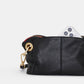 Daniel Crossbody Clutch | Black/Brushed Gold Red Zip | Sml