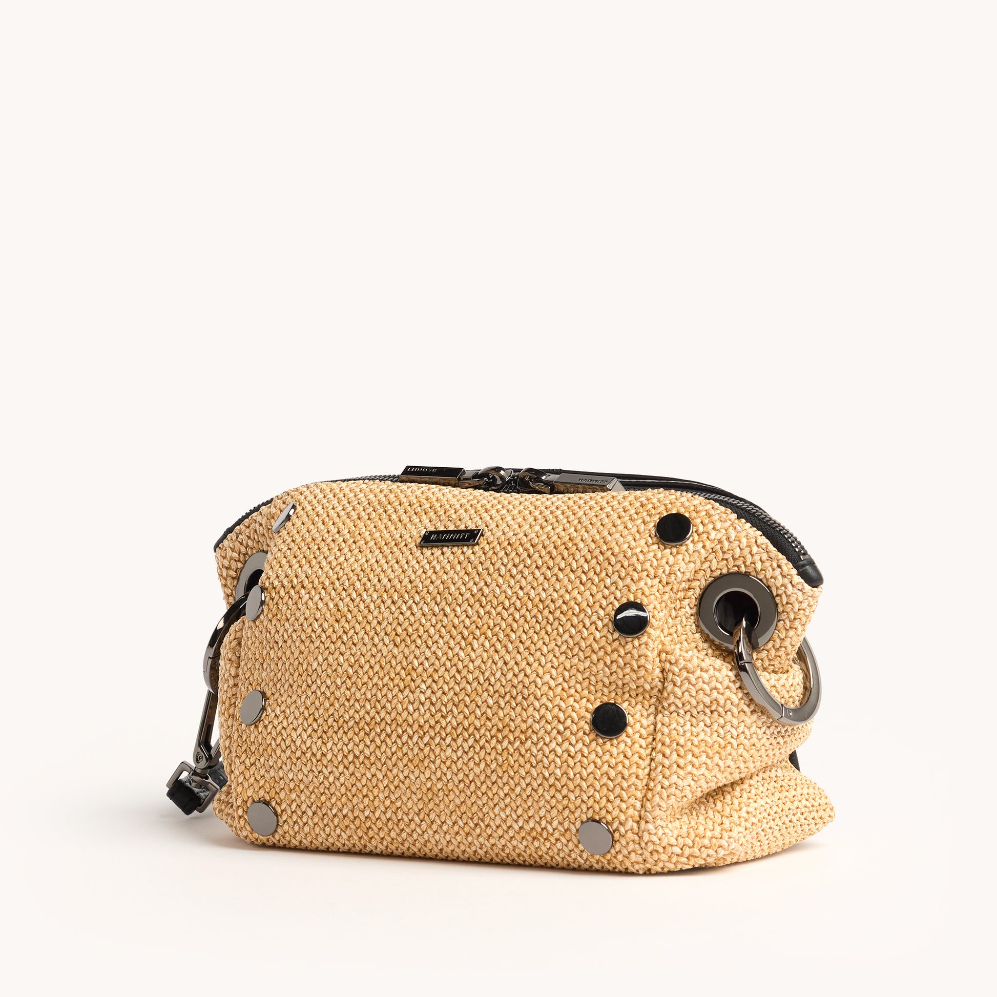 Daniel-Crossbody-Clutch-Sml-Chaparral-Raffia-Front-Angled-view