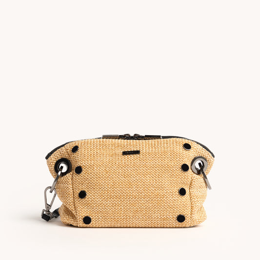 Daniel-Crossbody-Clutch-Sml-Chaparral-Raffia-Front-View