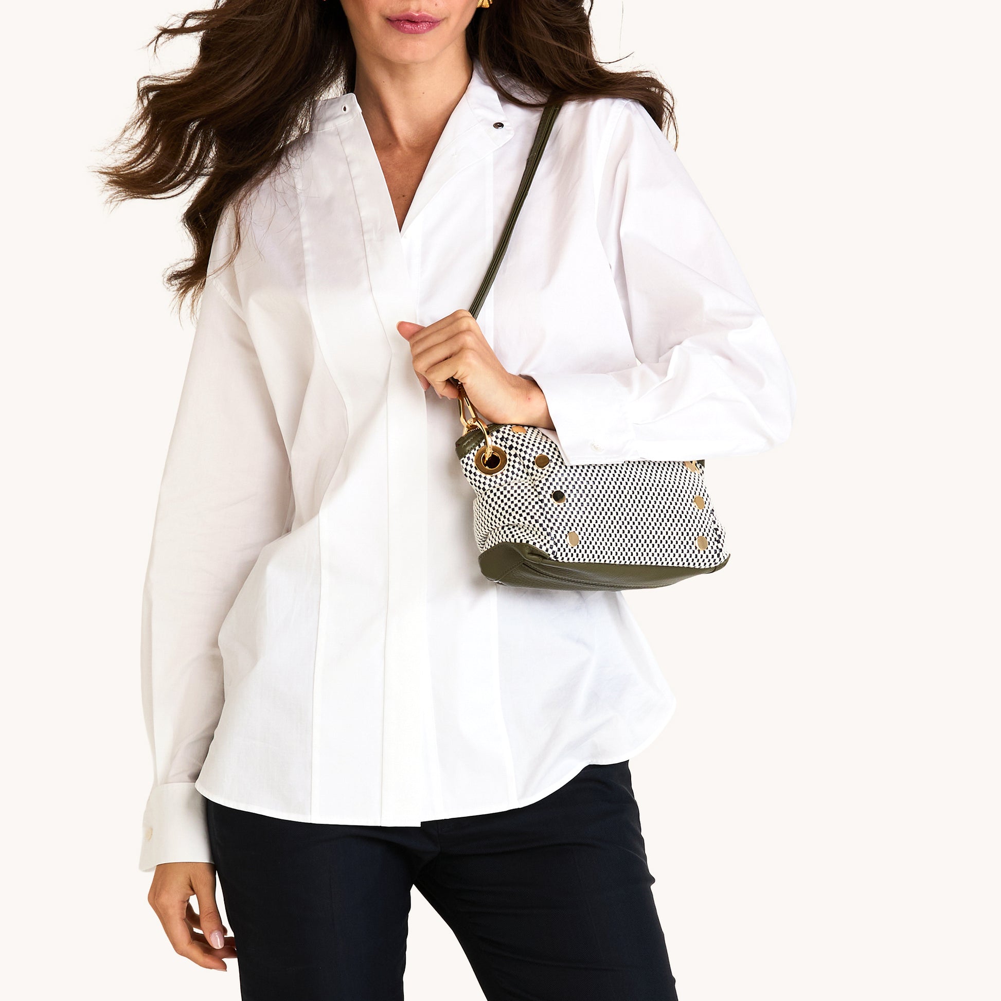 Daniel-Crossbody-Clutch-Sml-Meadow-Weave-G-Model-View-3