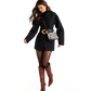 Model height is 5'9.5''