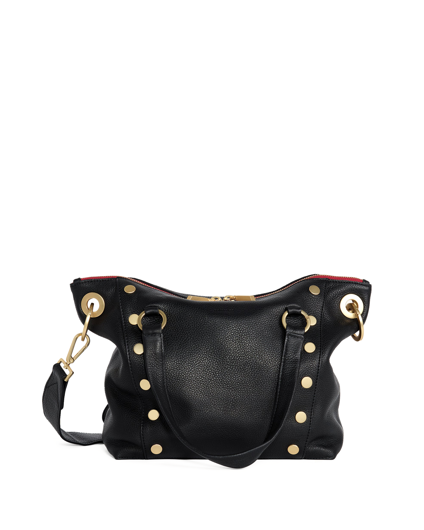 Daniel | Black/Brushed Gold Red Zip | Med