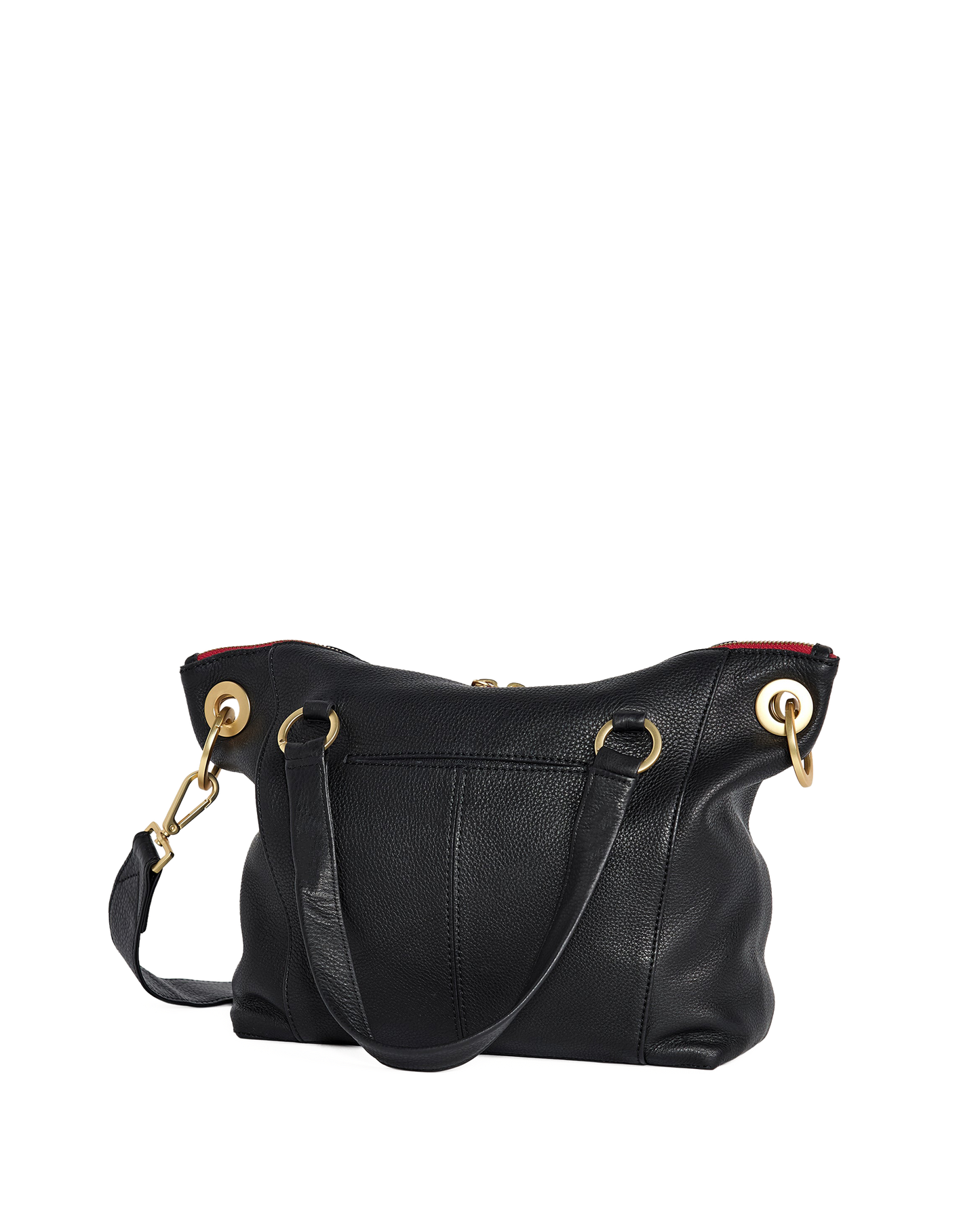 Daniel | Black/Brushed Gold Red Zip | Med